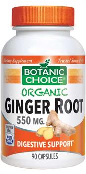 Organic Ginger Root 550 mg